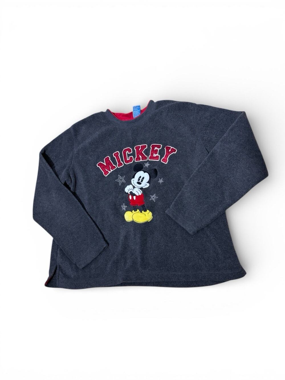 Vintage 2000s Dark Gray Disney Mickey Mouse Sweater Sz XL Adult